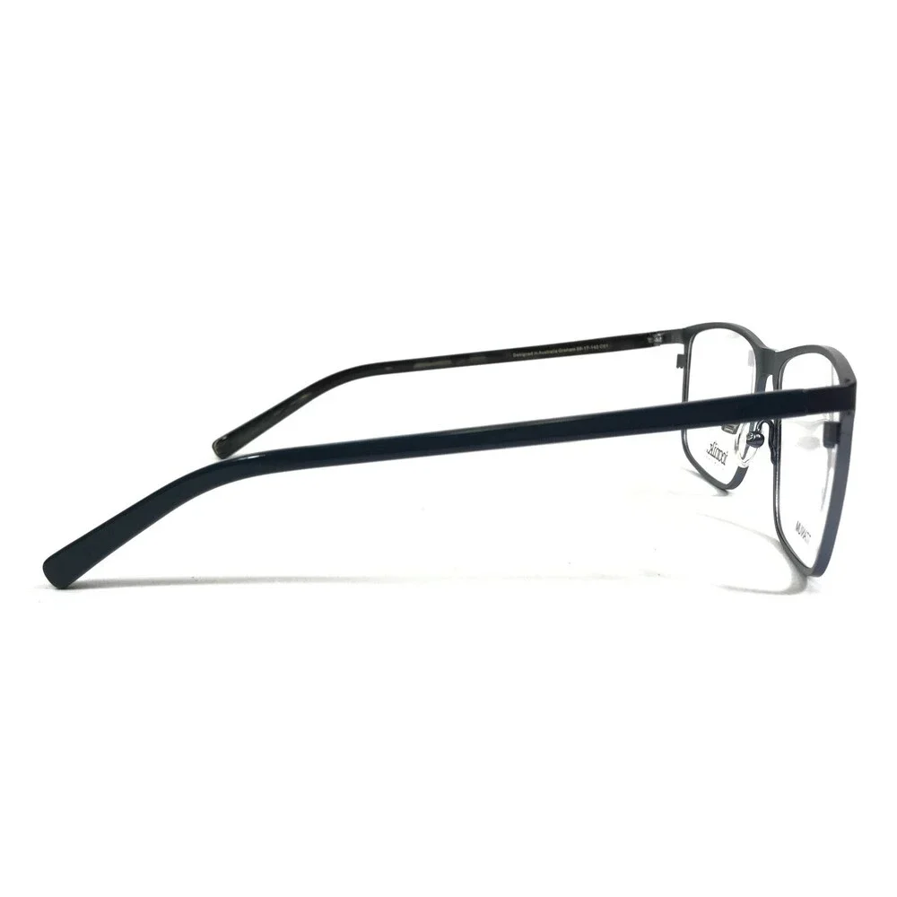 Iconik Eyeglasses Frames Graham C01 Blue Square Full Rim 56-17-140